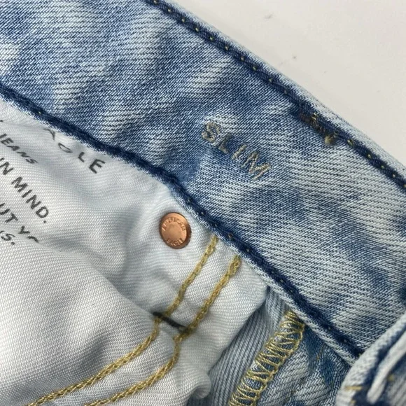 AMERICAN EAGLE AIR-FLEX 360 SLIM FIT JEANS Men's 33x30 Distressed SEE PICS - Picture 8 of 14